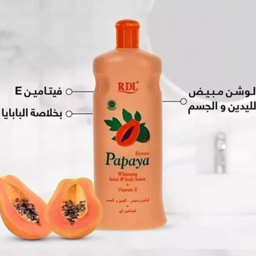 Alternative view of RDL Papaya Hand & Body Lotion 600ml – Whitening