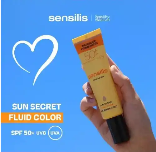 Alternative view of Sensilis Sun Secret Fluid SPF 50+ Anti-Aging Sunscreen – Invisible & Tinted