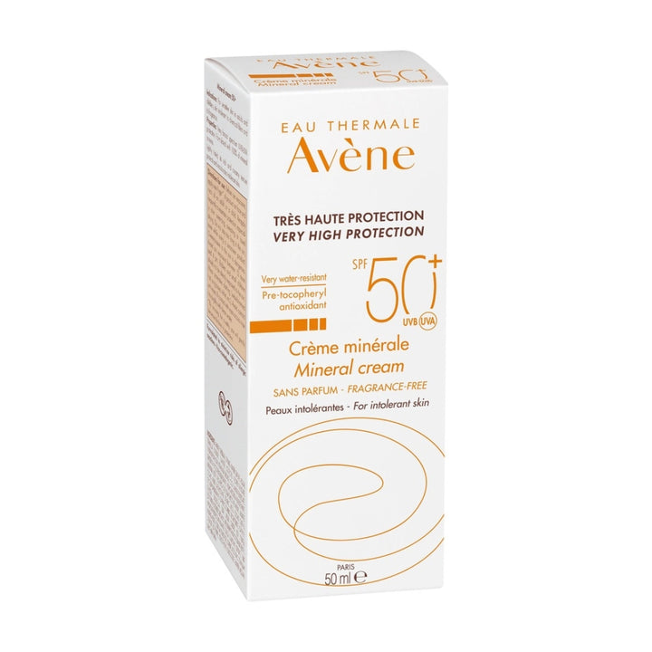 Avène Crème Minérale SPF50+ Face Mineral Sunscreen for Sensitive Skin 50ml - Image 1