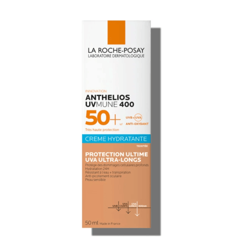 La Roche-Posay Anthelios UVMune 400 SPF 50+ Hydrating Tinted Sunscreen for Sensitive Dry Skin