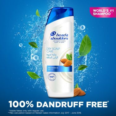 Alternative view of Head & Shoulders Dry Scalp Care Anti-Dandruff Shampoo with Almond Oil – 400ml