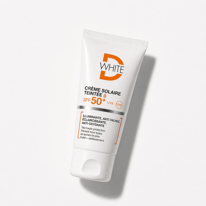 D-White Tinted Sunscreen SPF 50+ Light Shade – 50ml - Image 1