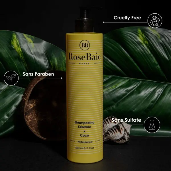 RoseBaie Keratin & Coconut Shampoo - Image 4
