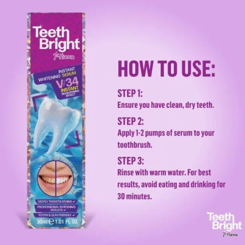 Alternative view of 7th Heaven Teeth Bright Instant Whitening Serum with Advanced PAP Technology — 30 ml